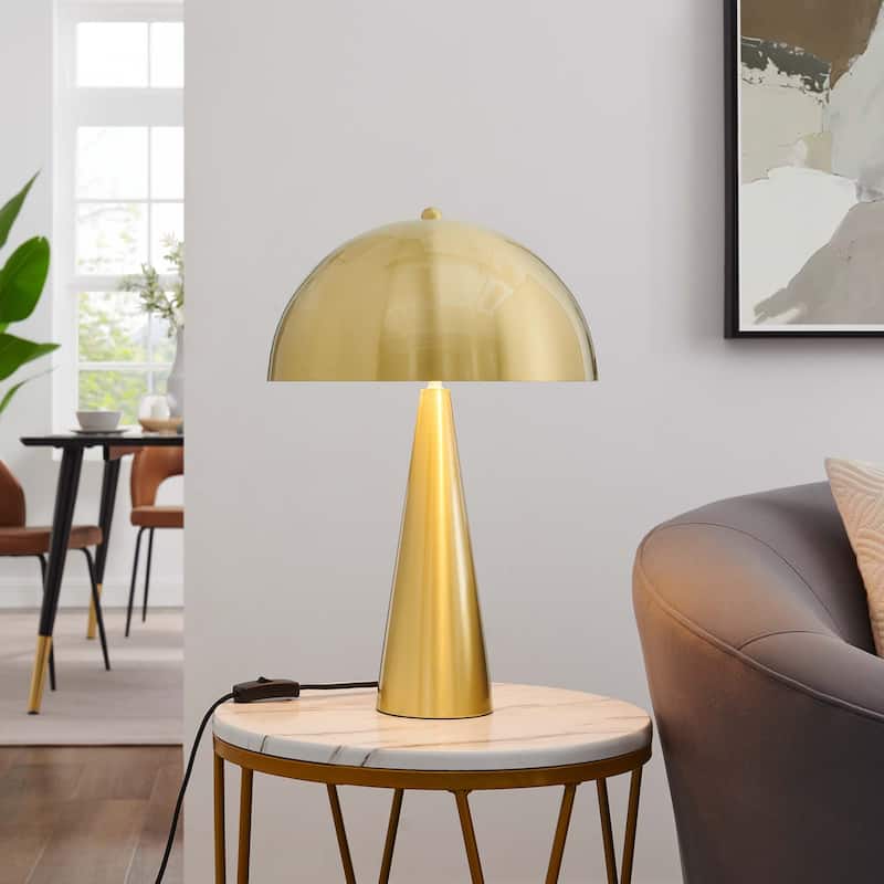 Selena Metal Table Lamp - Satin Brass