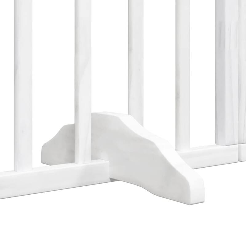 vidaXL Dog Gate Foldable Poplar Wood