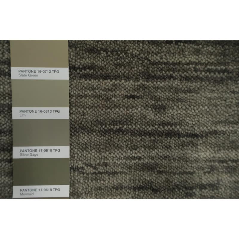 Hand Knotted Oriental 100% Wool Carpet Tribal Tribal Greys & Charcoal Gabbeh Area Rug - 7' 9'' X 5' 3''