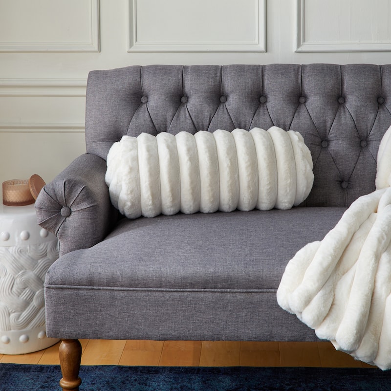 Sorra Home Indoor Knife Edge Bolster Pillow Single