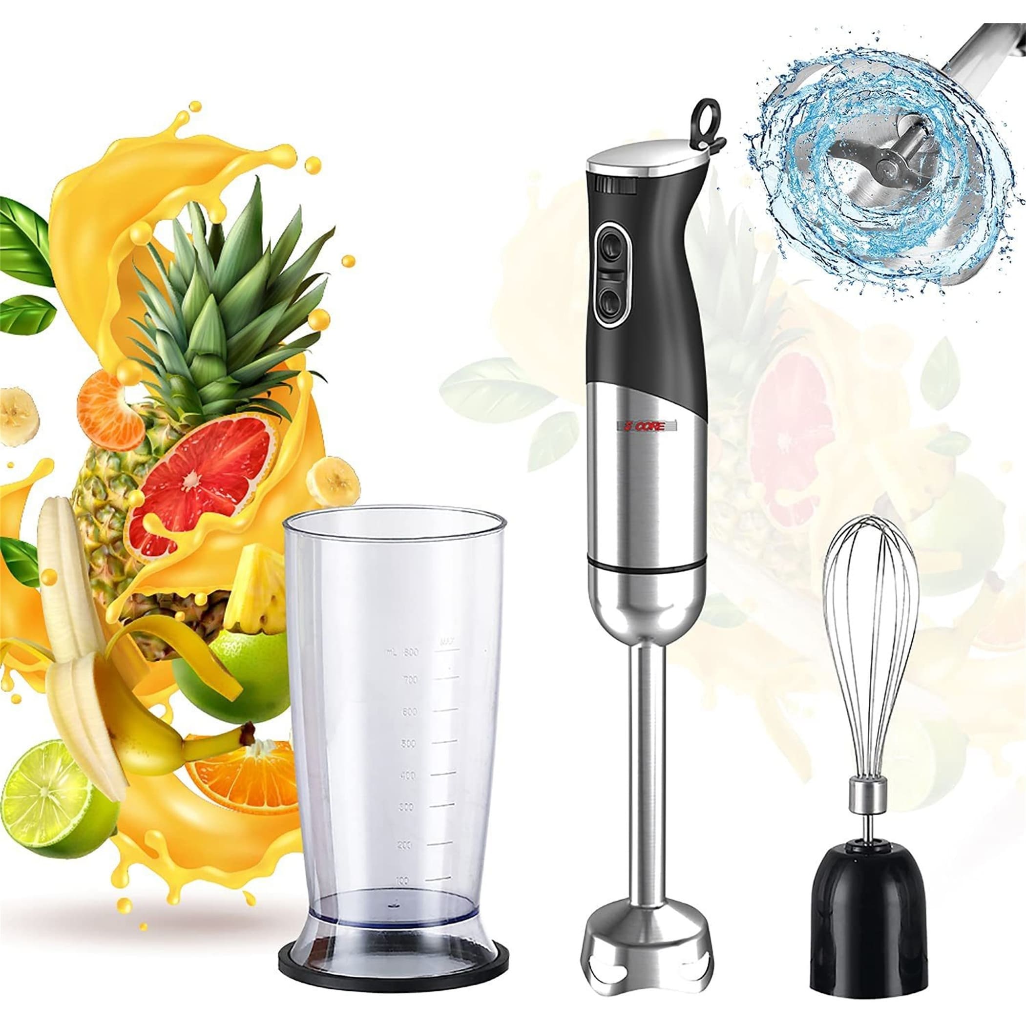 Cuisinart Hand Blender, Smart Stick 2-Speed Hand Blender- Powerful & Easy  to Use Stick Immersion Blender for Shakes, Smoothies, Puree, Baby Food,  Soups & Sauces, Stainless Steel, CSB-175P1,White Auction