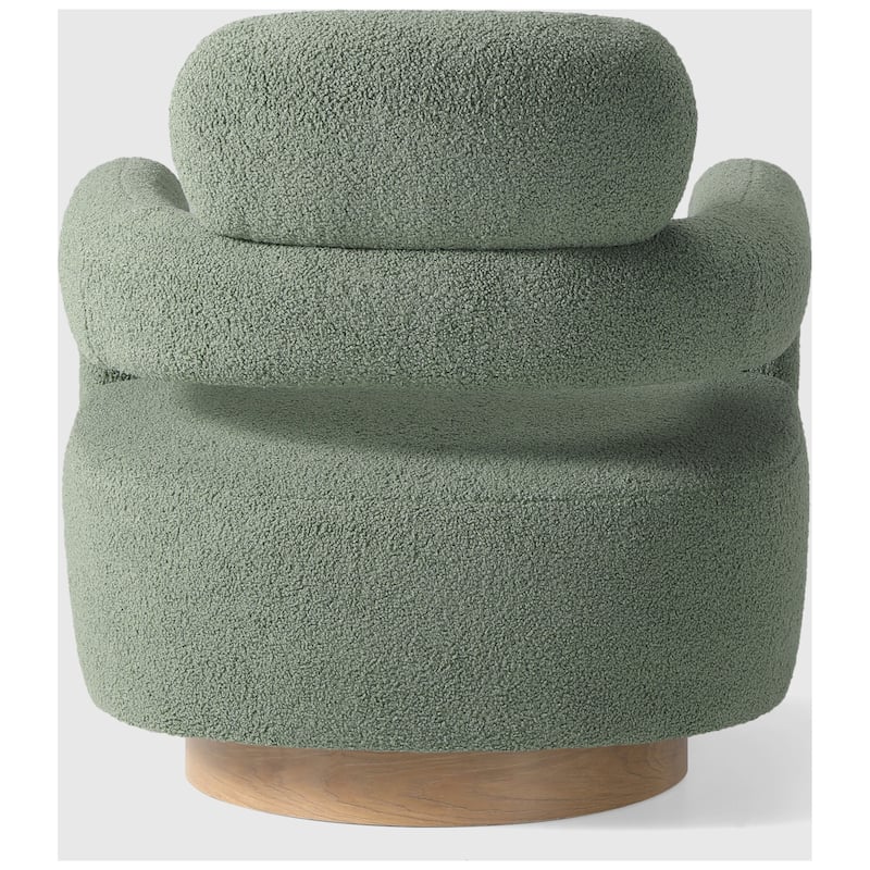 Bayville 29" Wide Sherpa Swivel Chair
