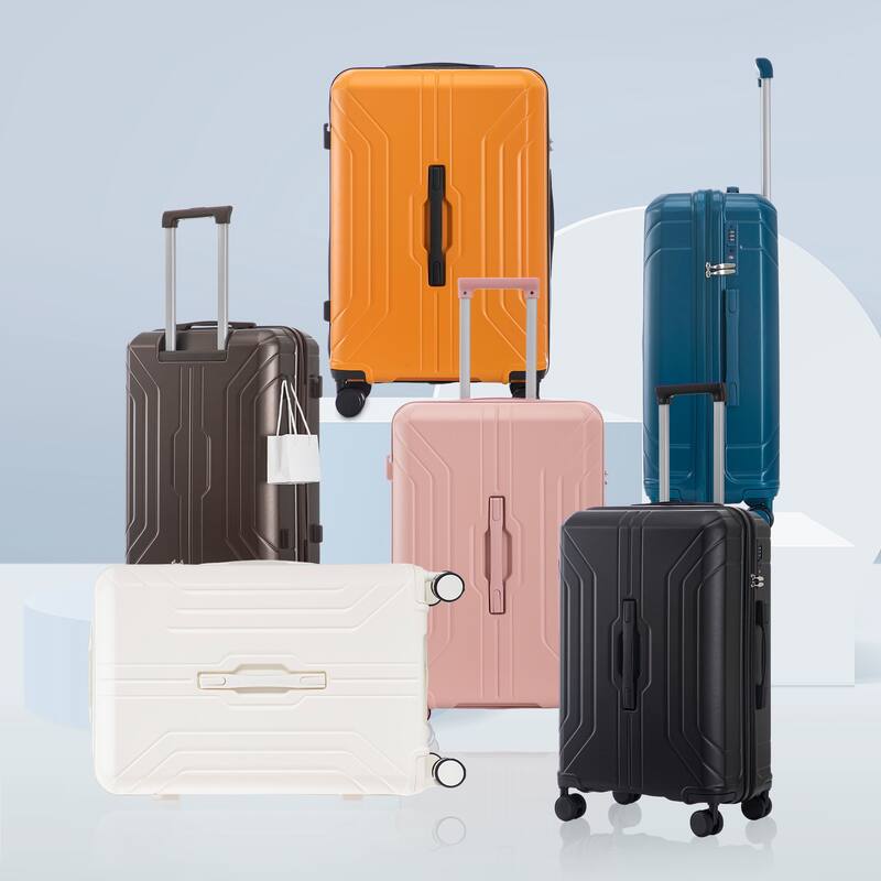 3 PCS in ABS Spinner Wheel Carry on Suitcase Luggage, TSA Combination Lock