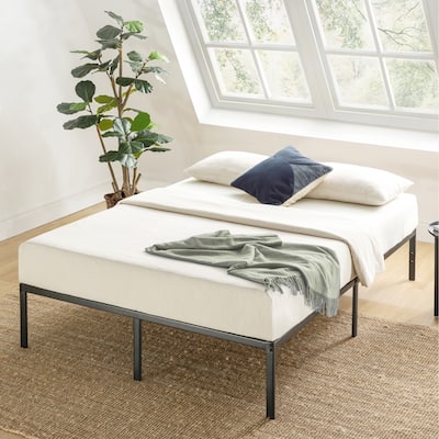 Metal 14-inch Platform Bed Frame By Crown Comfort