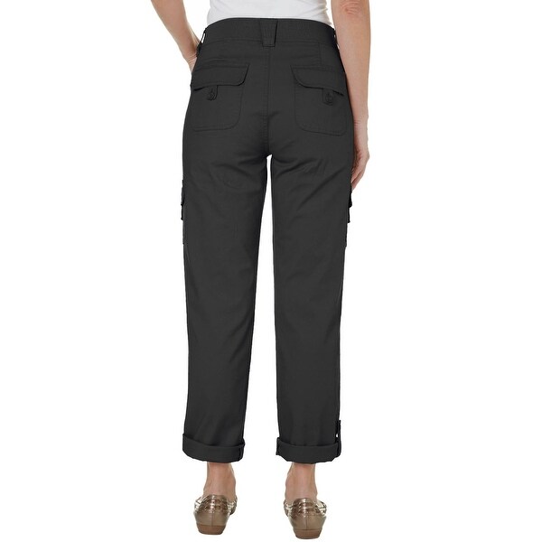 plus size black cargo pants