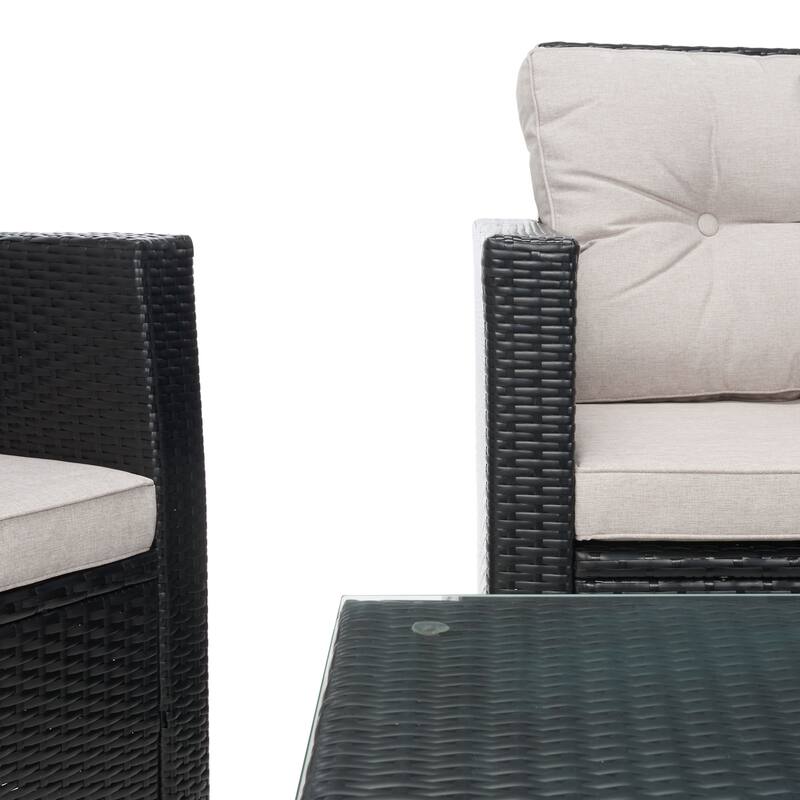 SAFAVIEH Outdoor Living Lorma 4-Piece Patio Set.