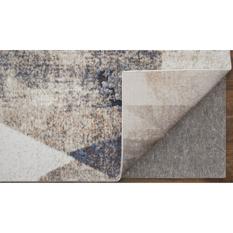 Grand Bazaar Odera Machine Made Color Block Modern Area Rug