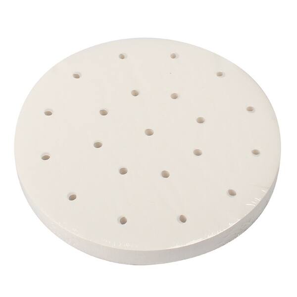 slide 1 of 7, 100PCS Perforated Parchment Paper Air Fryer Liners Steaming Paper