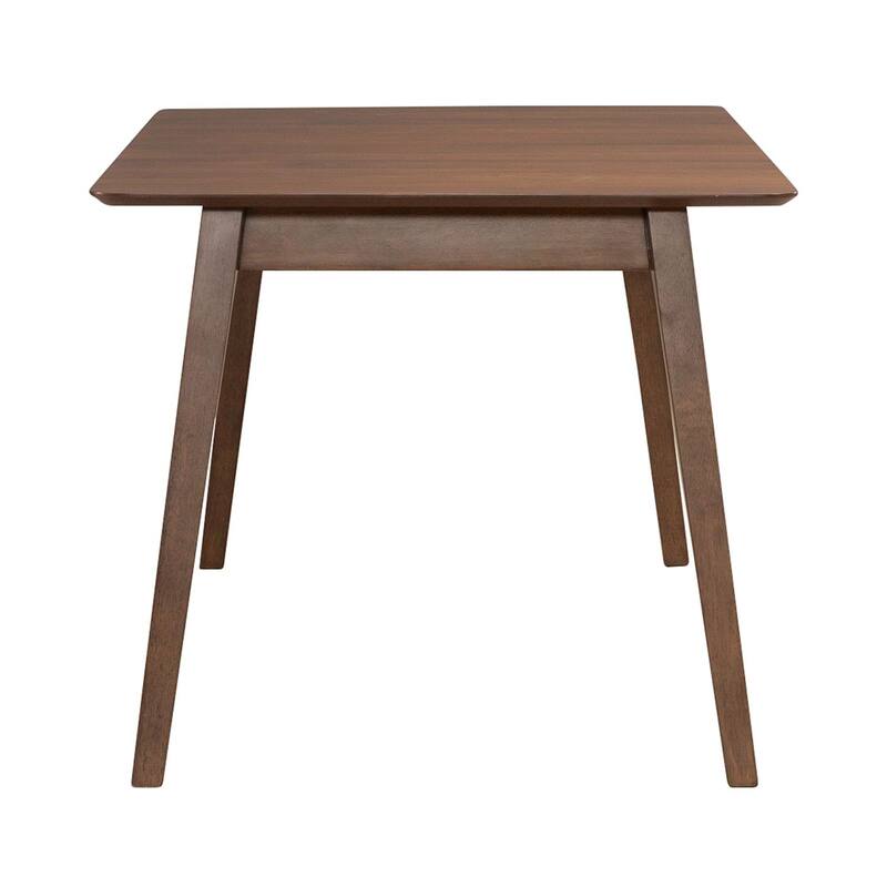 Space Savers Satin Walnut Rectangular Leg Table for Dining Room 75" - Width 36" x Depth 75" x Height 30"