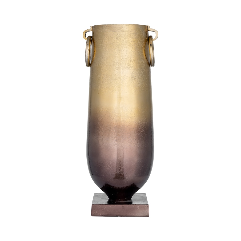 Sagebrook Home Glam Modern Metal Bronze Ombre 23" Metallic Vase