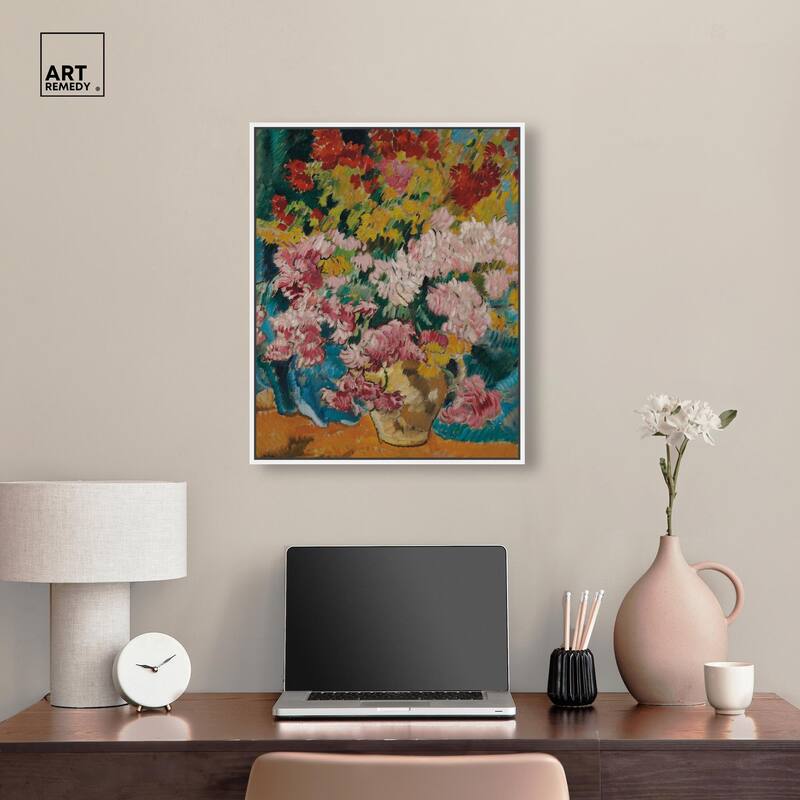 Give him Flores Canvas by Art Remedy