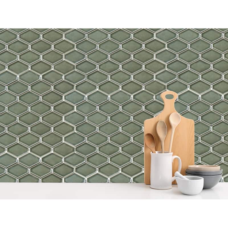 Century Clipped Diamond Porcelain Mosaic Tile