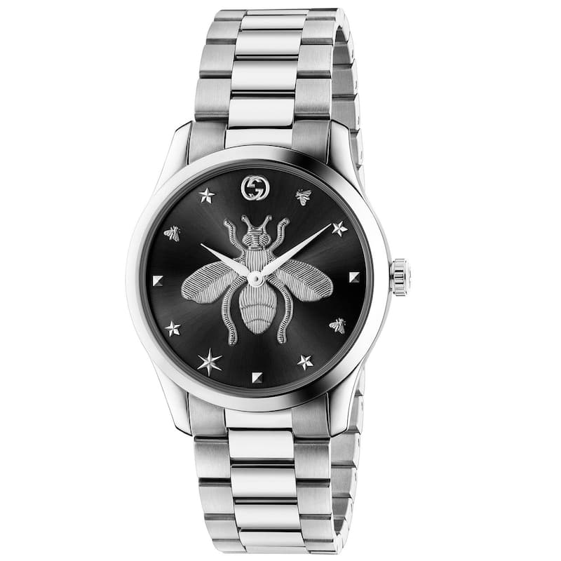 Gucci Women's G-Timeless Black Dial Watch - YA1265024 - One Size