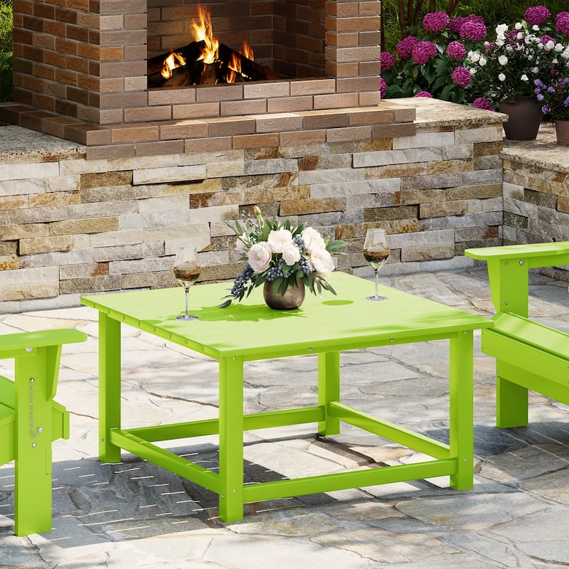 Laguna Outdoor Poly Adirondack 31" Square Coffee Table
