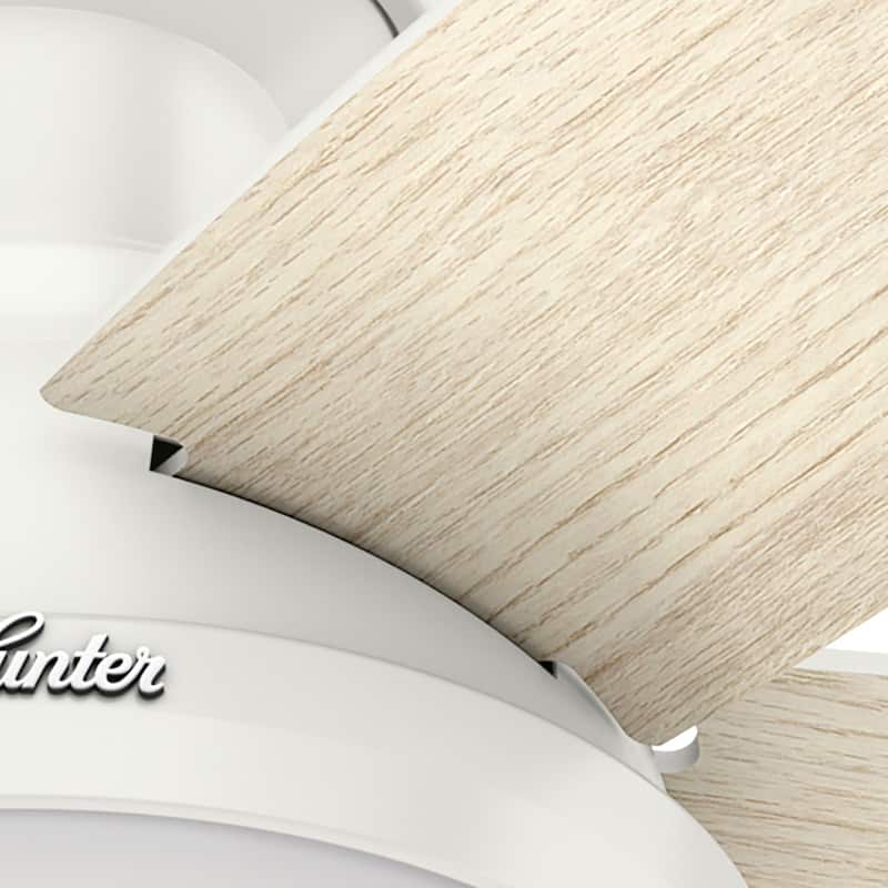 Hunter 48" Avia Low Profile Ceiling Fan w/ LED Light, Handheld Remote