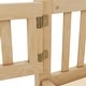 preview thumbnail 14 of 12, Natural Twin Size Pine Floor Bed with Guardrails & Door