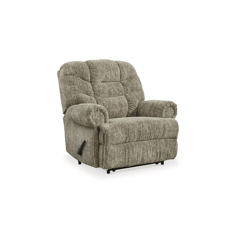 Mikey Manual Recliner Chair, Zero Wall, Plush Taupe Polyester Velvet