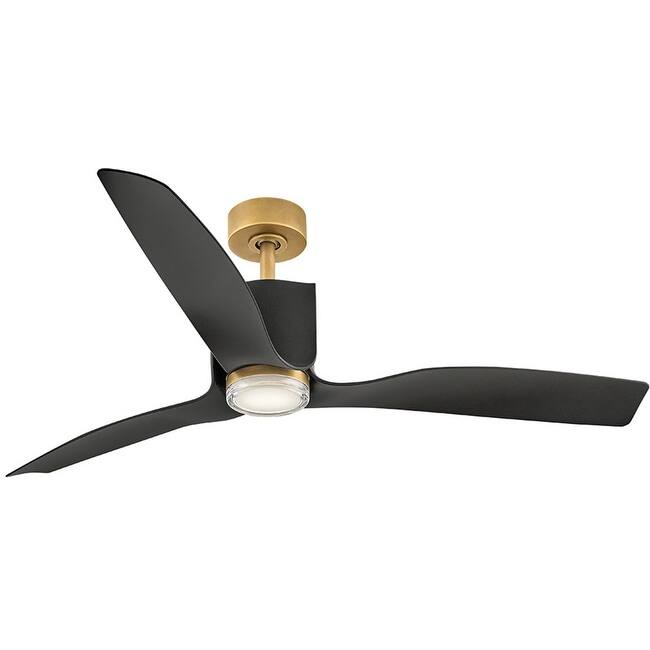 Hinkley Lighting 908154F-LDD Sven 54" 3 Blade Indoor / Outdoor Smart - Heritage Brass / Matte Black