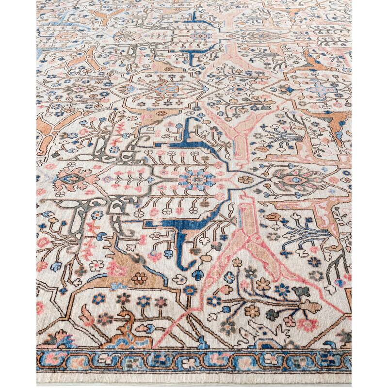 Serapi One-of-a-Kind Hand-Knotted Area Rug - Ivory - 9' 2" x 11' 9"