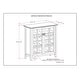 preview thumbnail 10 of 16, WYNDENHALL Stratford Solid Wood Transitional Medium Storage Cabinet - 38"w x 16.1"d x 40.6" h Tobacco Brown