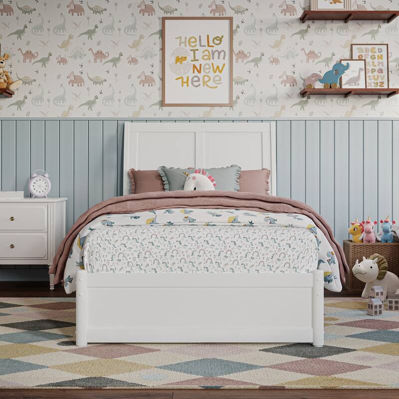 Andorra Platform Bed with Panel Footboard and Storage Drawers