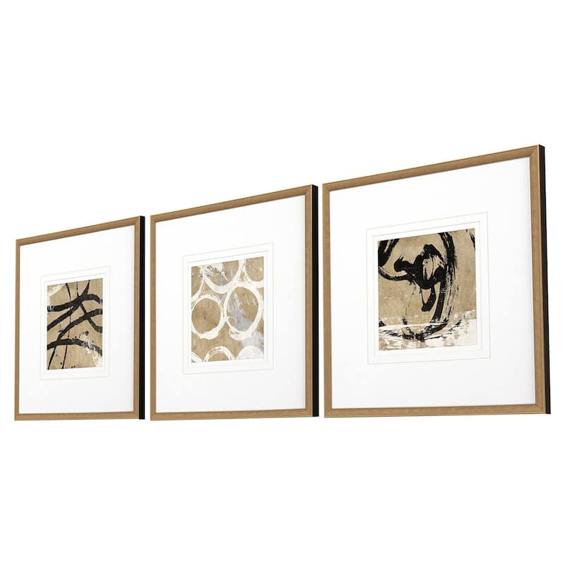 Grammercy I S/3 Framed Art Giclee Under Glass