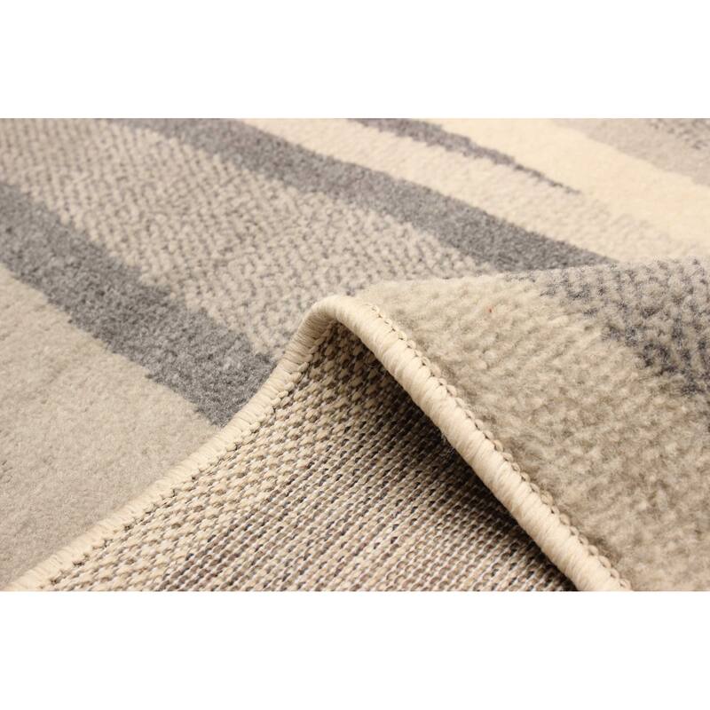 ECARPETGALLERY Machine Woven Mirage Grey Area Rug
