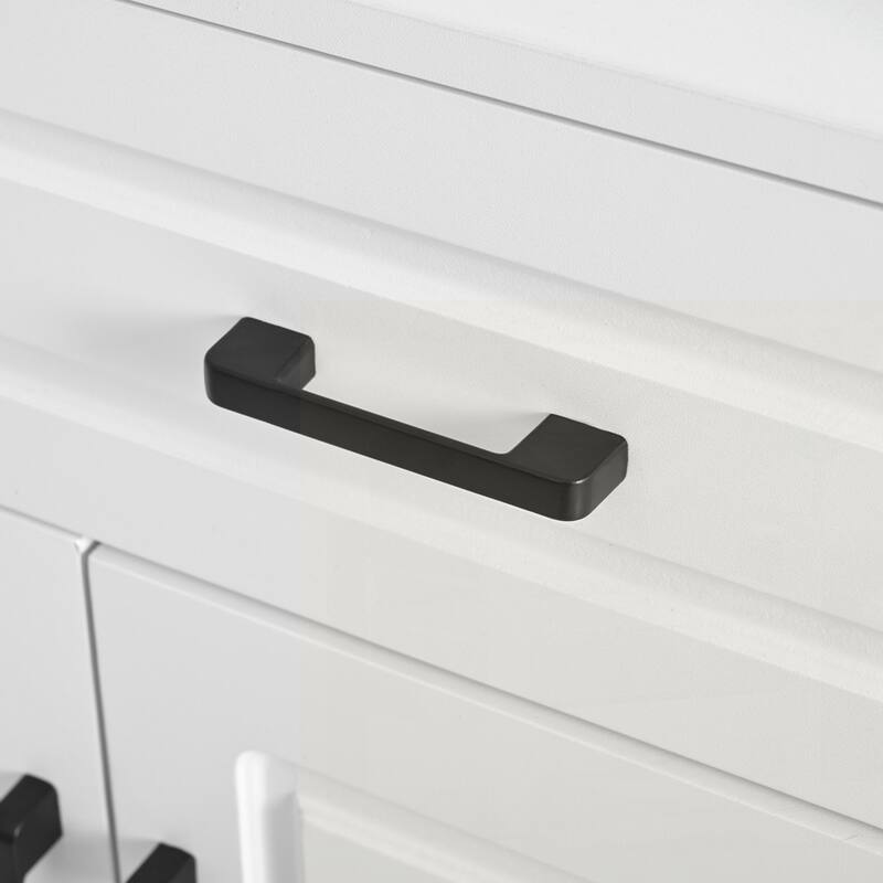 Four-Door Shoe Cabinet with Coat Rack