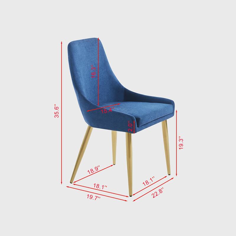 Fabric Dining Chairs Set of 2