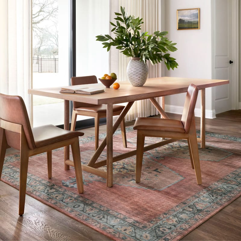 Alexander Home Meghan Vintage Royal Area Rug - 3'-6" x 5'-6" - Runner/Rectangle