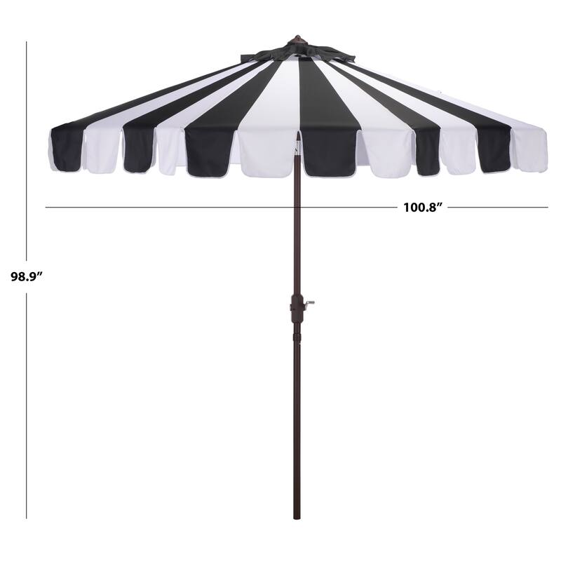 SAFAVIEH Outdoor Living Meze 9ft Crank Umbrella