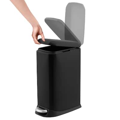 3.2 Gallon Trash Can, Stainless Steel,Trash Can with Lid