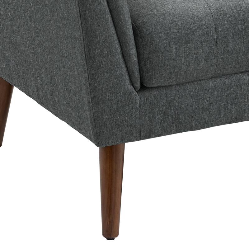 Mid Century Modern Upholstered Linen Accent chairs Armchair