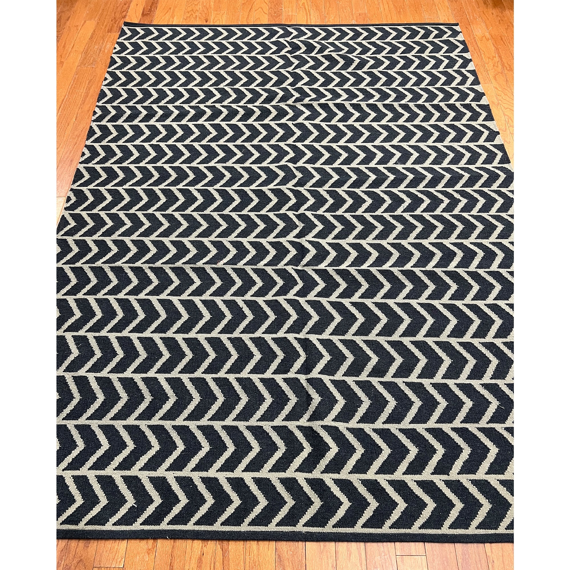 HERAT ORIENTAL Handmade Vegetable Dye Kilim Wool Rug - 5'10" x 8'