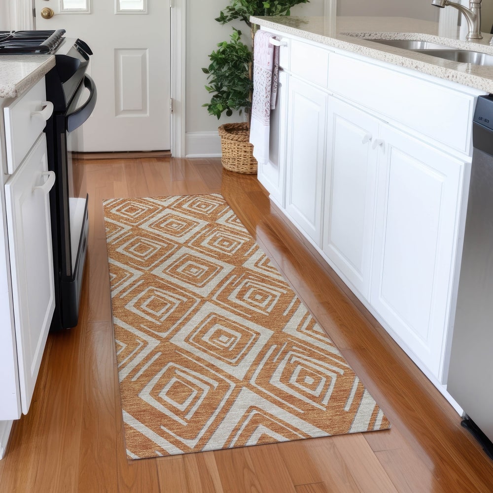 Premium Washable Super Soft Diamond Cascade Mayfield Rug