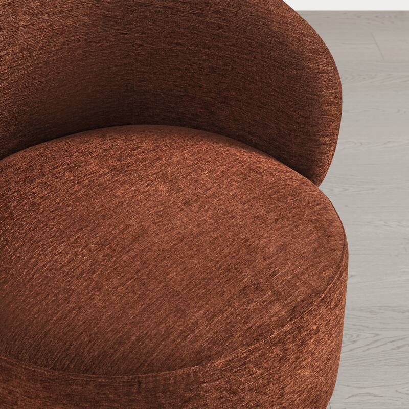 Spruce & Spring Ariel Upholstered Swivel Accent Chair Fabric