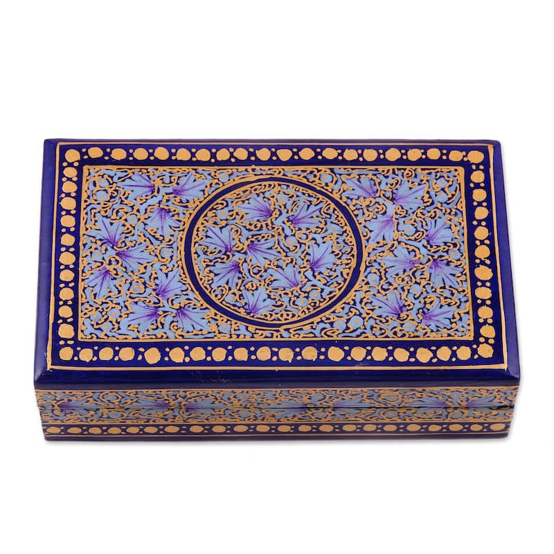 NOVICA Handmade Kashmir Tradition Papier Mache Decorative Box