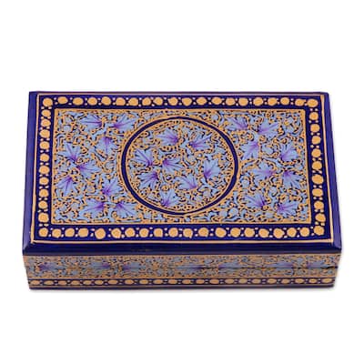 NOVICA Handmade Kashmir Tradition Papier Mache Decorative Box