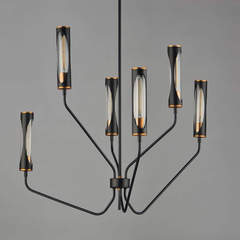 Maxim 16176 Regent 6 Light 36" Wide LED Abstract Chandelier