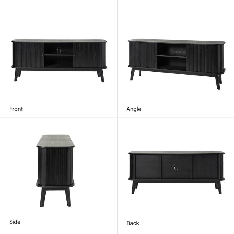 Franz TV Stand for TVs up to 65" with Adjustable Shelf by HULALA HOME