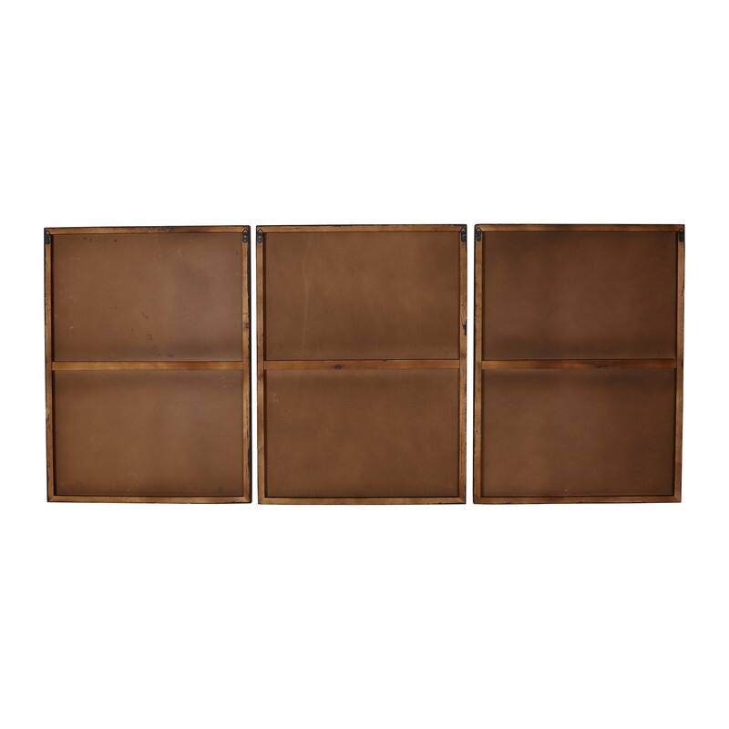 Elodie Modern Contemporary Wood Wall Panels - 31.5"H x 23.5"W x 1.25"D