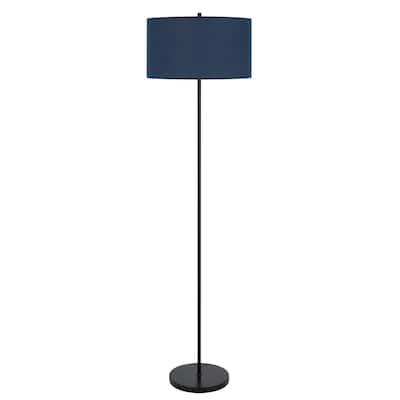 Cromwell 58.75" Height Dark Bronze/Antique Brass Metal Floor Lamp - One Size