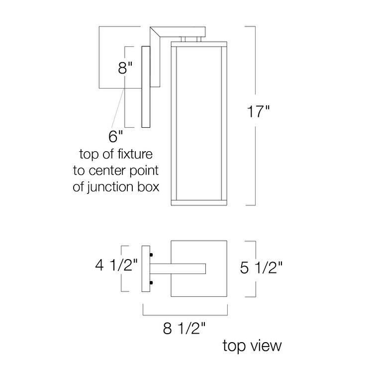Elk Home Capture Matte Black 1 Light Outdoor Wall Sconce
