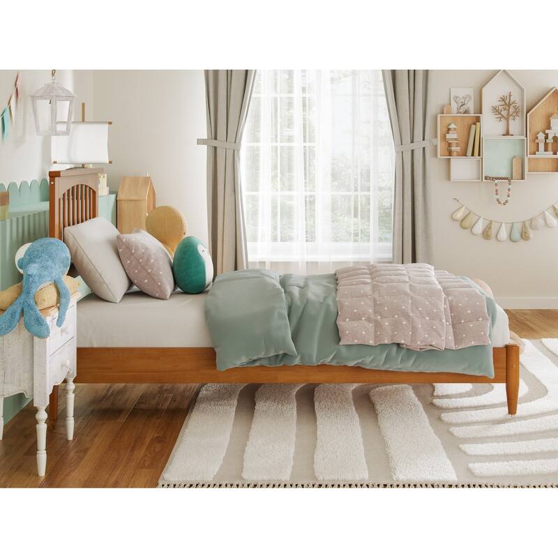 Becket Solid Wood Low Profile Platform Bed