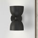 preview thumbnail 1 of 7, Hunter Erling 2-Light Wall Sconce - Modern, Contemporary, Transitional - Living Room, Hallway, Bedroom or Accent Lighting Matte Black