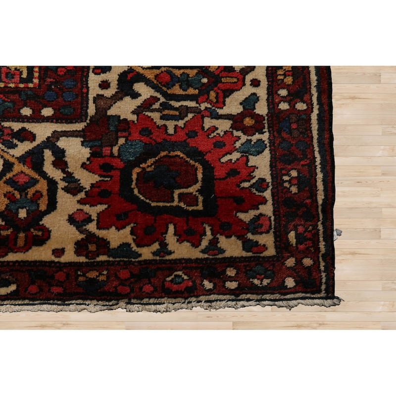 Hand Knotted Bhakhtiari Rust,Ivory Wool Traditional Oriental Area Rug - 11' 4'' x 16' 1''