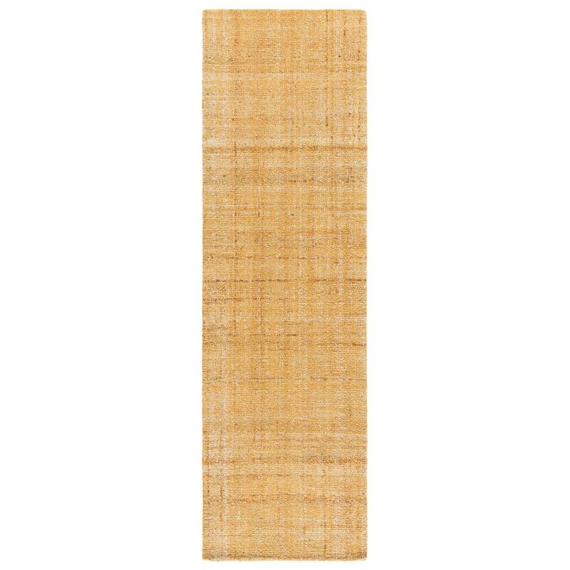 SAFAVIEH Handmade Abstract Cliff Rug - 2'3" x 8' Runner - Gold/Ivory