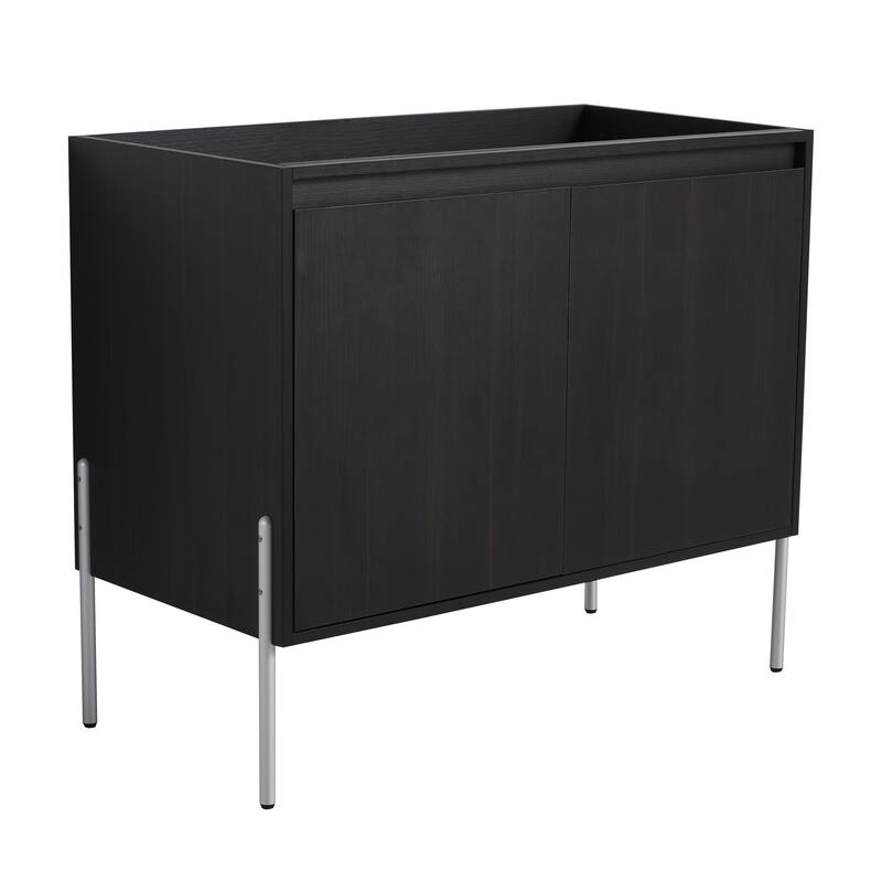 36" Freestanding Bathroom Vanity Cabinet, Soft Close Double Doors, Durable Eco-Friendly Plywood Construction