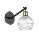 Option Black Antique Brass / Clear Deco Swirl