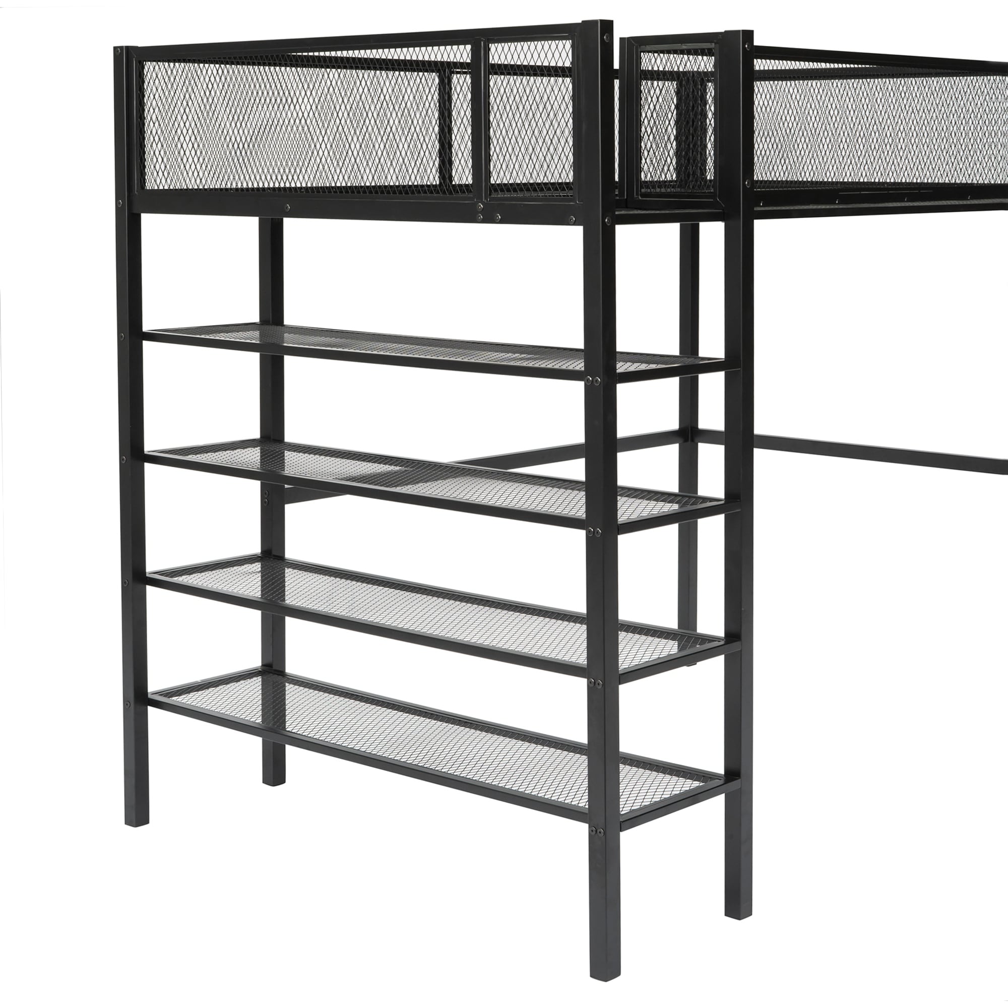Mainstays metal store storage loft bed